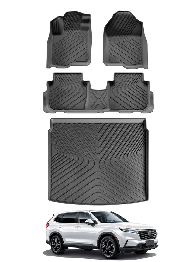 for Honda CR-V CRV 2023 2024 2025 Car Floor Mats Trunk Backrest Pad 3D TPE Waterproof Protective Auto Accessories Left Rudder
