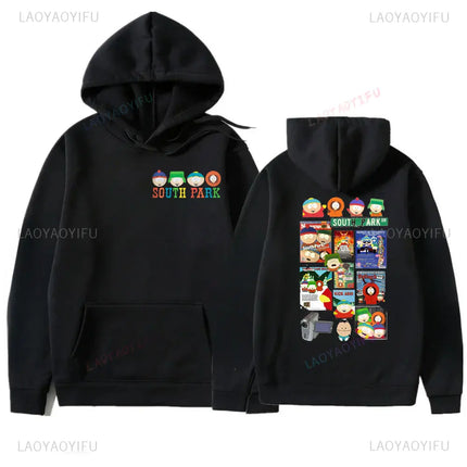 Funny South Park Cartoon Character Hoodie Cute Kenny Print Pullover Harajuku Streetwear Unisex Clothing Sudadera Hombre Y2k Tops