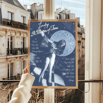 Singer Cute L-LaufeyS Modern Wall Art Poster Sticker For Living Room Bedroom Bar Home Decor Mural Painting Decoration
