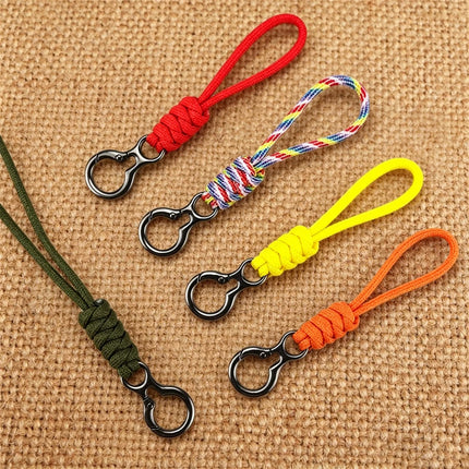 Outdoor Paracord Keychain with Trigger Snap Hook Hand-Woven Survival Camping Hiking Accessories for Car Keys Backpack EDC Gear