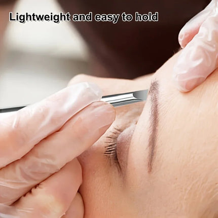 Stainless Steel Slant Tweezers Precision for Eyebrow Grooming, Eyelash Application & Trimming Suitable for Beard, Mustache