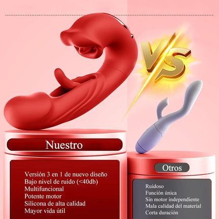Powerful Tongue Vibrator for Women Licking Dildo Clitoris Stimultor Finger Flapping Vagin Massager Masturbator Adults Goods 18+