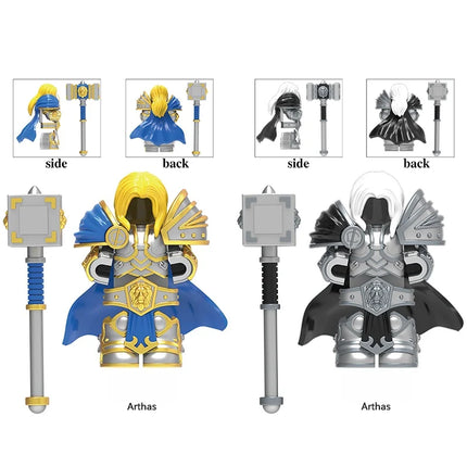 ZHMS01 Medieval Knight Orcs Warrior Elves Figures Building Blocks Army Armored Soldiers Shield Weapons Bricks Toys