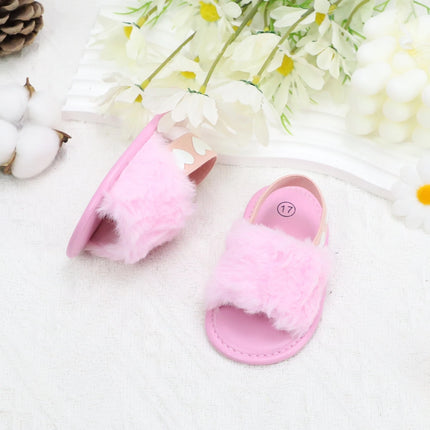 Baby girl winter breathable front shoes cute plush toddler shoes baby shoes