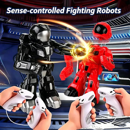 2.4G Somatosensory Battle RC Robot Body Sense Remote Control Boxing Robots Toys Boys Mini Smart Robot Battle Toys Kids Gift