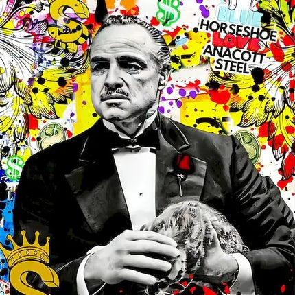 Graffiti Pop Artwork Famous Portrait Canvas Painting Posters Street Wall Art Picture for Living Room Home Decoration