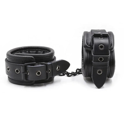 Top quality bdsm bondage set handcuffs and ankle collar fetish slave sex toys bondage man woman sex games for couples.