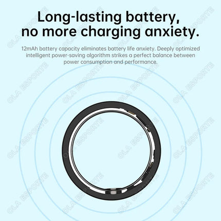 NEW Smart Ring Blood Pressure Heart Rate Sleep Monitoring Smartring IP68 & 5ATM Waterproof Multi-sport Mode Smartring Man Women