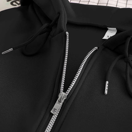 Kpop Agust D D-DAY US Solo Tour Hooded Cardigan Long Sleeved Diamon Coat Cotton Y2K Oversize Pullover Couple Sweatshirt Hooded