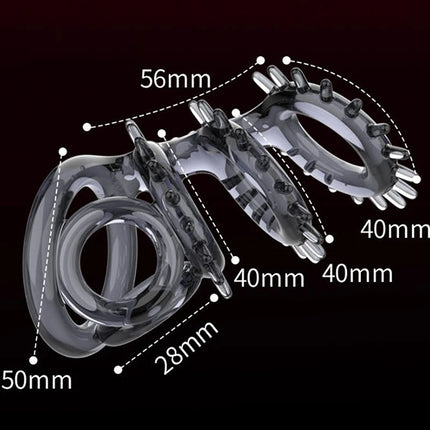 New Male Penis Rings Lock Ring Delay Ejaculation Dick Sex Toys For Men Couples High Elasticity Time Lasting Cock Ring Extender