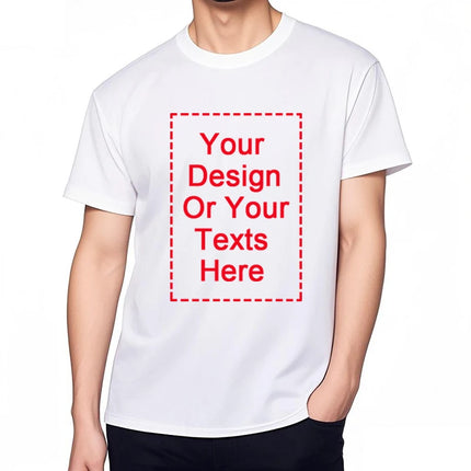 Tailor-made Man TShirts Cotton Summer Your Design Here T Shirts for Men Women Personalized Tee Shirt Diy Print Fashion T-shirt
