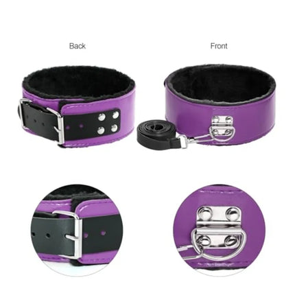 12 PCS Sex Bondage BDSM Restraints Kits Fetish Handcuffs Ankle Cuff Collar Blindfold Whip Rope Nipple Clamps Paddle Anal Toys B