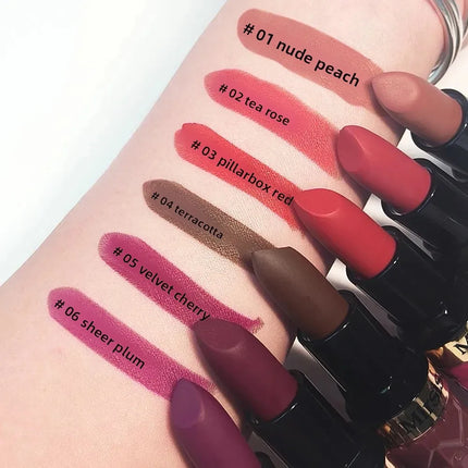 3PCS Matte Velvet Lipstick Set Waterproof Long Lasting Non Fade Moisturizing Lip Gloss Not Stick Cup