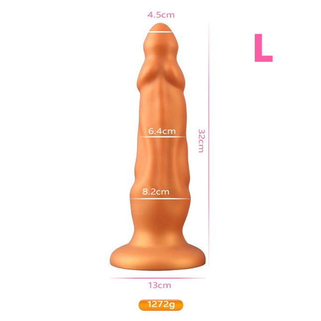 Huge Dildo Anal Plug Anal Dilation S-L Sex Toys Prostate Massage for Men Butt G-point Stimulation Anal Penetration Two Colors 18