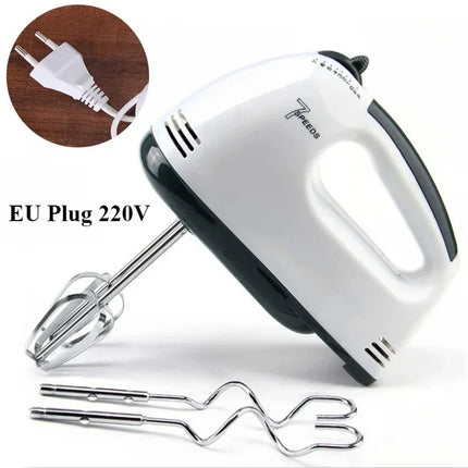7-speed Handheld Electric Mixer Household Automatic Egg Beater Cream Blender for Cake Bread Baking Dough Mixing