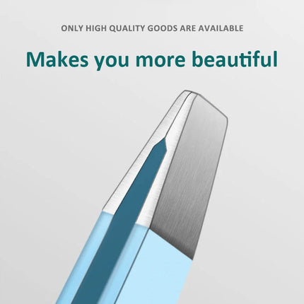 2pcs EyeBrow Clips Removal Makeup Tools Eyebrow Tweezer Colorful Hair Beauty Fine Hairs Puller Stainless Steel Slanted
