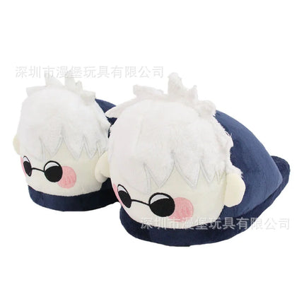 New Panda Bubu And Yier Plush Slippers Cartoon Panda Indoor Couple'S Warm Cotton Slippers Autumn And Winter Gift