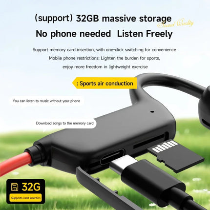 Bone Conduction Headset Wireless Swimming Sports Headphone IPX8 Bluetooth 5.4 With Mic Waterproof Exercise Fitness 2026 NEW