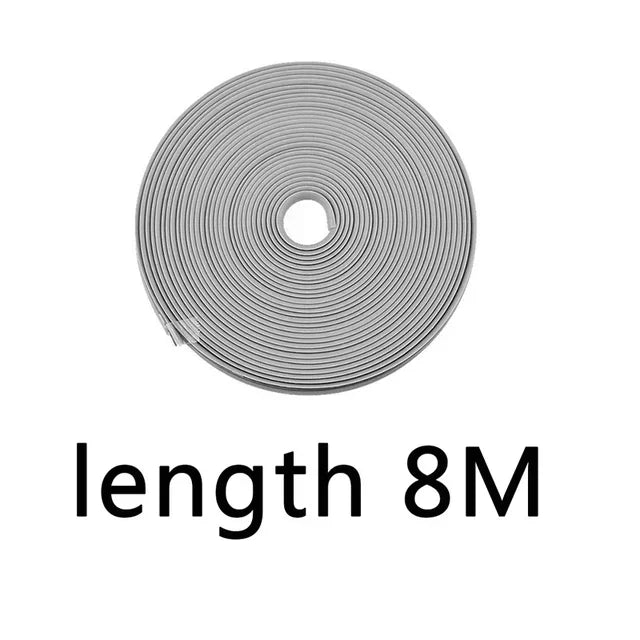 8M/ Roll Rim Blades Car Vehicle Color Wheel Rims Protectors Decor Strip Tire Guard Line Rubber Moulding Trim