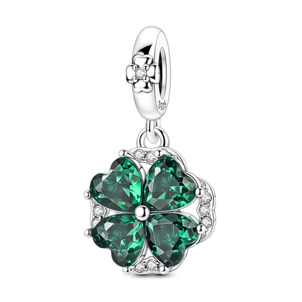 925 Sterling Silver Green Series Flower Tree Apple Pendant DIY Fine Beads Fit Original Charms Bracelet Women Jewelry Diy