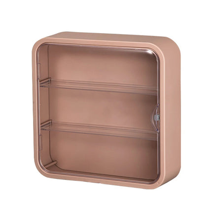3-layer blind box storage display rack, transparent wall mounted cabinet, handmade doll frame, plush toy, Bubble Mart display bo