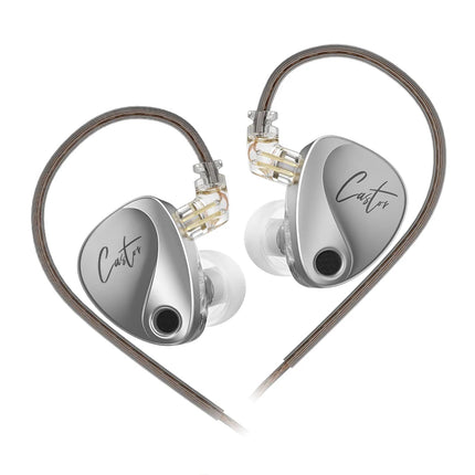 KZ Castor Bass HiFi Earphone Dual Dynamic Driver Wired Harman Tuning Noise Isolating IEM Headphones With 2Pin Detachable Cable