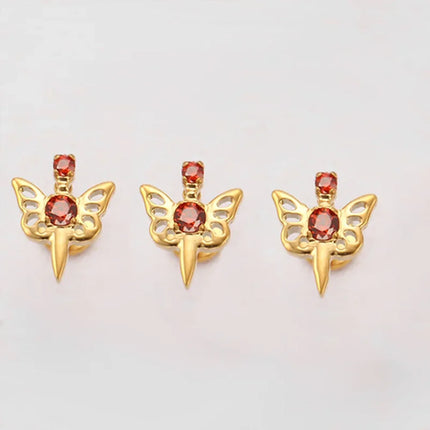 PUTITUP Official F136 High-Quality Titanium Alloy Zirconia Stud Earring Set Fashion Ear Cartilage Lip Stud Body Piercing Jewelry