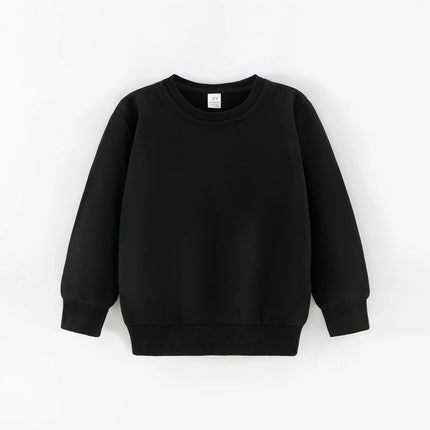 Autumn Spring Sweatshirt Kids Solid Color Hoodies Children Long Sleeve Sweatshirt Baby Boys Clothes Girls Tops
