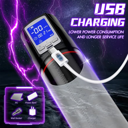 Automatic Penis Pump Suction Vacuum Male Masturbation Penis Extender 4 Sucking Modes Enhancement Trainer Adults Sex Toys