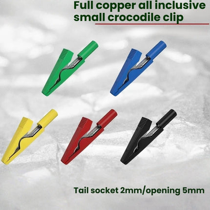 40/10 Pcs Insulated Solderable Alligator Clips with Pure Copper Jaws for Safe Electronics Testing