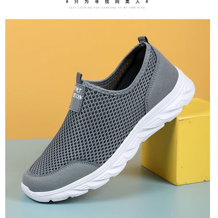 YRZL New Running Shoes for Men Breathable Sports Shoes Light Weight Fashion Summer Breathable Sneakers for Men Plus Size 39-46