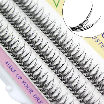 DIY Clustered Eyelash Extensions Dovetail Segmented Eyelashes Volume 3D Fluffy Natural Segmented False Eyelashes Single Bundle