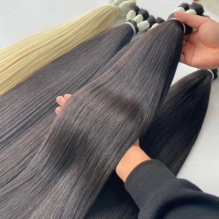 Soft Vietnamese Human Hair Weaves 100% Remy Extensions Bundles Natural Straight For Women 18-30Inch