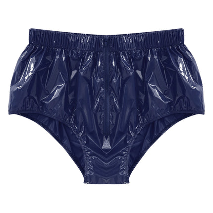 Swimwear Mens Waterproof Diaper Cover Underwear Front Zipper Briefs Swimwear Swimming Trunks Adaptive Special Needs Panties
