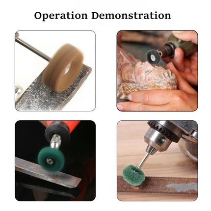 200/100/50PCS Dental Polishing Brush Double Layer Polish Wheel Teeth Polisher Rubber Nylon Alumina Odontologia Rotating Tool