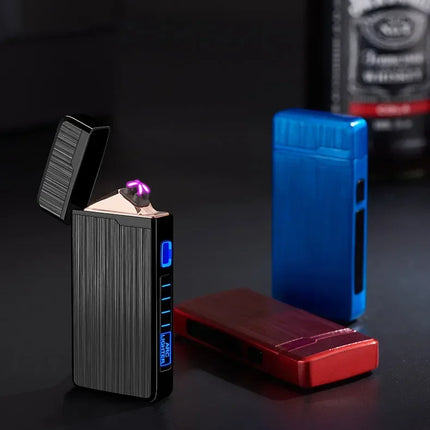 Rechargeable Plasma Dual Arc Lighter for Smokers Electric Encendedores Eléctrico Lighter Rechargeable Type C Type