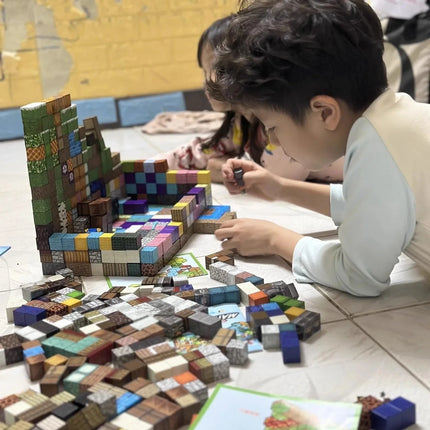 10-500 pcs World Magnetic Building Block Set Pixel Building Toy DIY Magnetic Cube Brick Construction Magnet Toy Birthday Gift