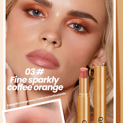 Three-Color Glitter Eyeshadow Stick Matte Long-Lasting Easy to Color Eye Makeup Stick for Effortless Look Enhancement