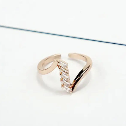 Hot 925 Sterling Silver Ring AAA Zircon Adjustable Simplicity Fashion Exquisite Women Jewelry Accessories Wedding Party Gift