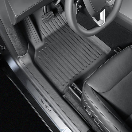 Floor Mat with Door Sill Strip For 2025 2026 Tesla Model Y Juniper All Weather TPE Trunk Cargo Liner Boot Mat Backrest Pad