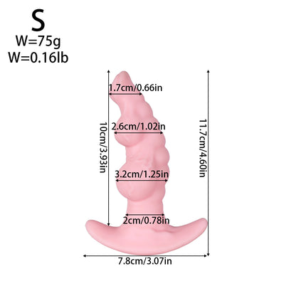 Big Soft Silicone Anal Plug Wearables Portable Butt Plug Dilation Training Expander Dilator Adult Sex Toys for Women Men Gay