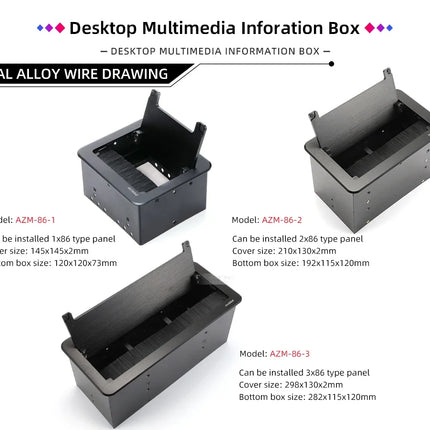Multi-channel Al alloy Cable Blank Cable Box 16/24/32 Channels for Stage Mobile Audio XLR Male Female Audio Signal Cablebox hole