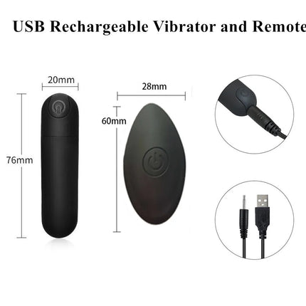 USB Charge Remote Control Mini Powerful Bullet Vibrator Clitoris Stimulator Vaginal Adult Sex Toys for Women Masturbator Shop