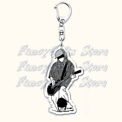 Tokio Hotel Band Chibis Keychains for Accessories Bag I Love Bill Tom Kaulitz Georg Listing Keyrings Jewelry Friends Fans Gifts