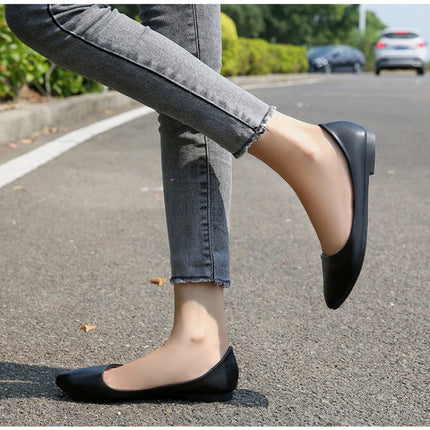 New Flat Heel Pointed Toe Flat Shoes Korean Style Fashionable Shallow Mouth Large-Size Casual Shoes Comfortable And Breathable
