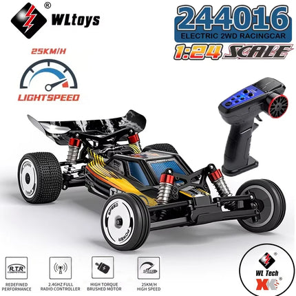 New WLtoys 244016 RC Car 1:24 Electric Racing High-Speed RC All-Terrain Drift Car Model 25 km/h Toys For Kids And Aldult Gift