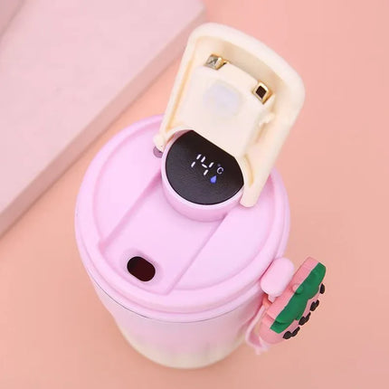 Smart Temp Display Stainless Steel Tumbler Mug Vacuum Insulated Coffee Cup Travel Thermos Cups Thermal Hot Water Bottle for Tea