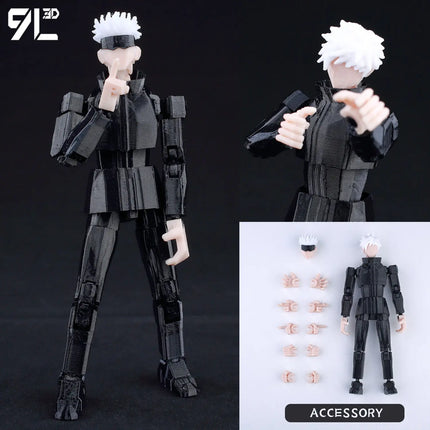 9L3D Printed Deadpool Wolverine Anime Characters Lucky Dummy 13 Action Figures Multi-Jointed Movable Shapeshift Mannequin Toys