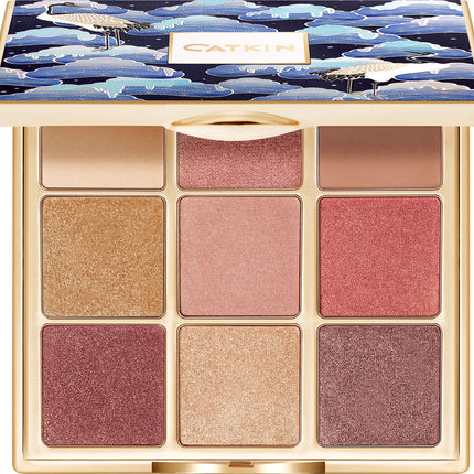 CATKIN Eyeshadow Palette Makeup, Matte Shimmer 9 Colors, Highly Pigmented, Creamy Texture Natural Bronze Neutral