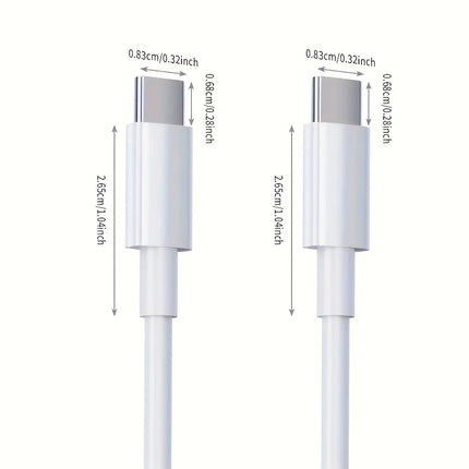 5-Pack 60W USB-C to USB-C Fast Charging Cables with 3.3ft Lengths - Compatible with for iphone 17,16e, 16, 15 Pro, Plus, Pro Max